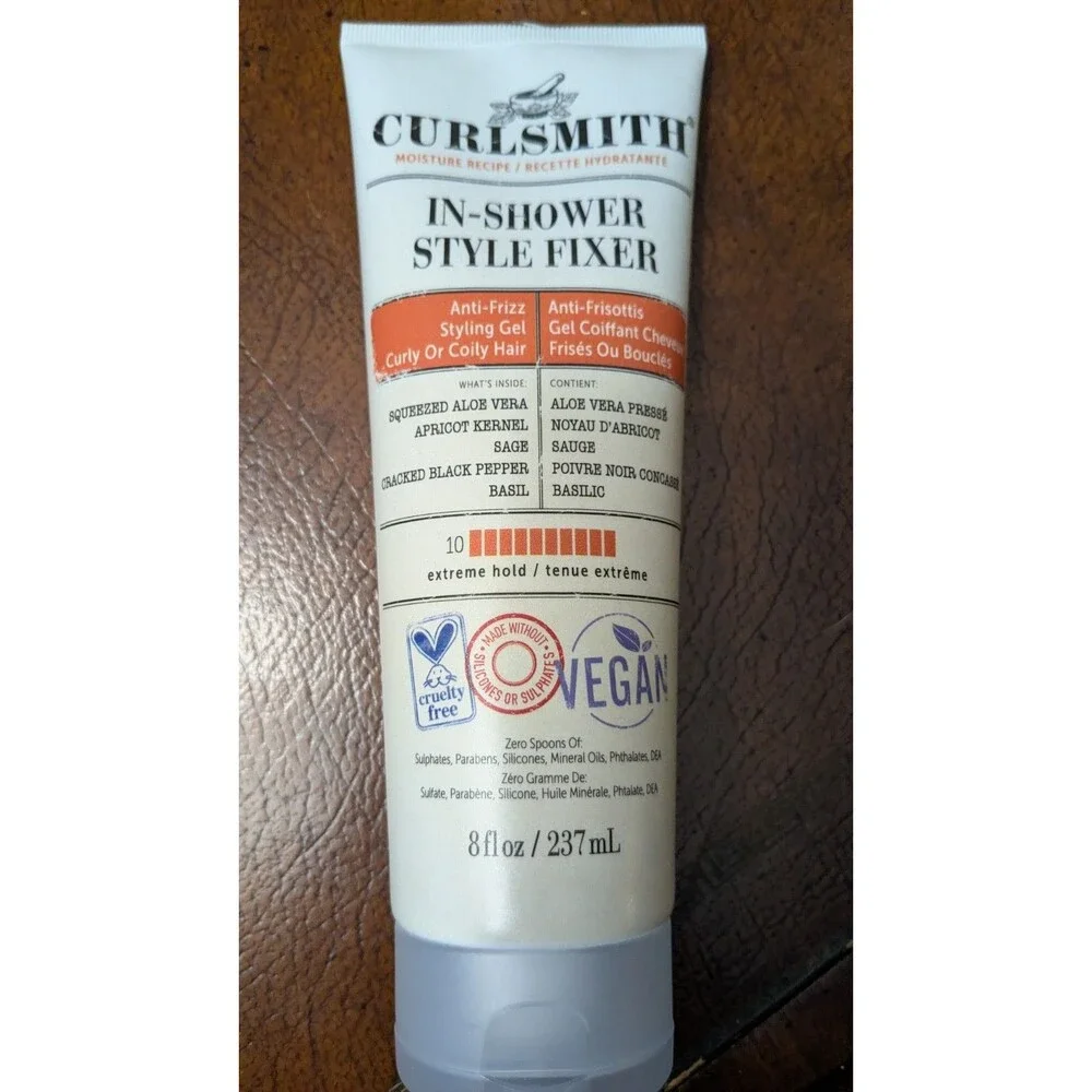 CURLSMITH In-Shower Style Fixer Anti-Frizz Styling Gel Curly Girl Method 8oz